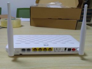 ZTE ZXHN F609 FTTH YCICT ZTE ZXHN F609 FTTH PRIS OCH SPECIFIKATIONER NYA OCH ORIGINAL 4GE 1 POTS 1USB WiFi ZTE ONU Router Modem