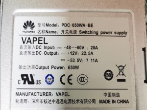 Huawei PDC-650WA-BE Power Module YCICT Huawei PDC-650WA-BE Power Module VIDINY SY SPECS VAOVAO SY ORIGINALY VIDIN'NY SAKAFO