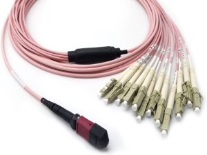 Cable de fibra óptica MTP/MPO a cable de fibra óptica en abanico 8xLC, OM4 ycict